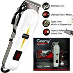 Geemy Professional Cordless/Wireless Hair Clipper /Shaving Machine-Kinyozi + Free 4 Way Power Extension Cable & Earbuds