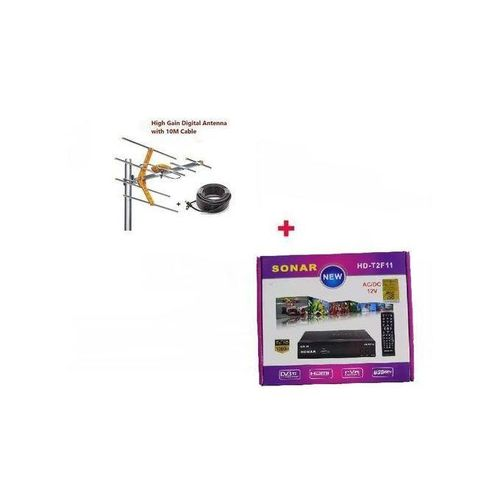 Sonar Free To Air Digital Decoder & FREE Digital Aerial