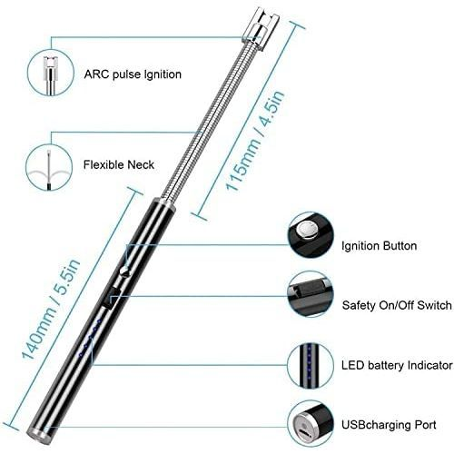 Electric Arc Lighter Rechargeable Windproof