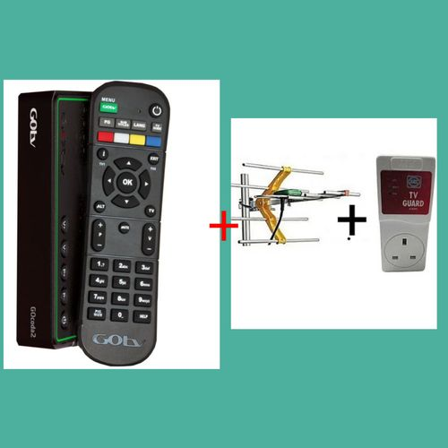 Gotv Decoder + FREE AERIAL AND TV GUARD