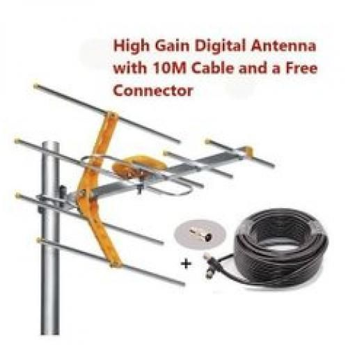 Digital TV Ariel +Free 10 M Cable