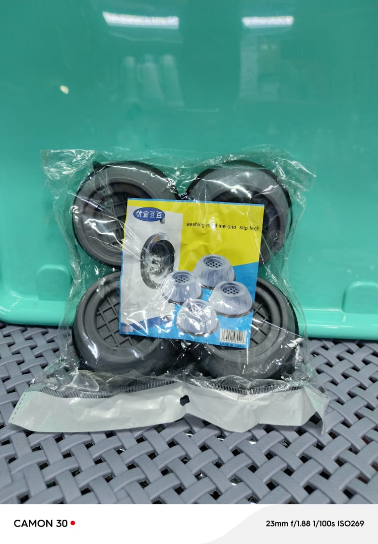 ‼️✅4Pc Anti Vibration Pads For Washing Machine,Dryers, Rubber Feet Mat Pads Shock And Universal Size🍃
