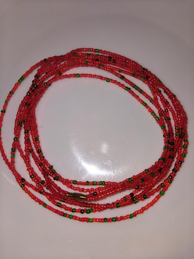 "Bohemian double Layered Waist Bead Chain, Handmade Colorful Beaded Belly Jewelry for Women & Girls, Fashion Waist Accessories, Creative Body Chain for Bikini, Summer & Beach Style"