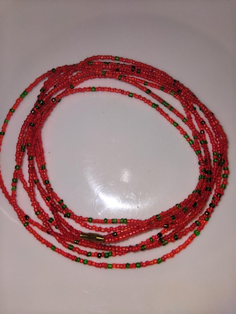 "Bohemian double Layered Waist Bead Chain, Handmade Colorful Beaded Belly Jewelry for Women & Girls, Fashion Waist Accessories, Creative Body Chain for Bikini, Summer & Beach Style"