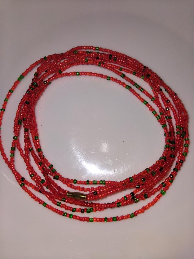 "Bohemian double Layered Waist Bead Chain, Handmade Colorful Beaded Belly Jewelry for Women & Girls, Fashion Waist Accessories, Creative Body Chain for Bikini, Summer & Beach Style"