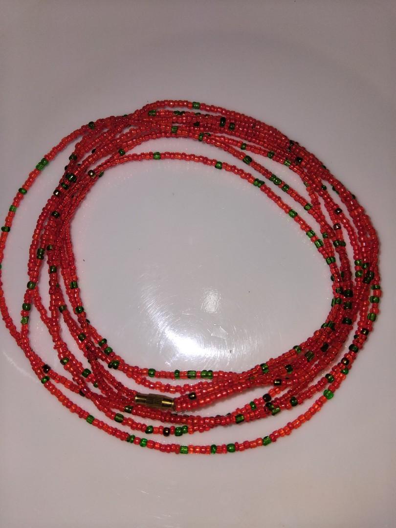 "Bohemian double Layered Waist Bead Chain, Handmade Colorful Beaded Belly Jewelry for Women & Girls, Fashion Waist Accessories, Creative Body Chain for Bikini, Summer & Beach Style"