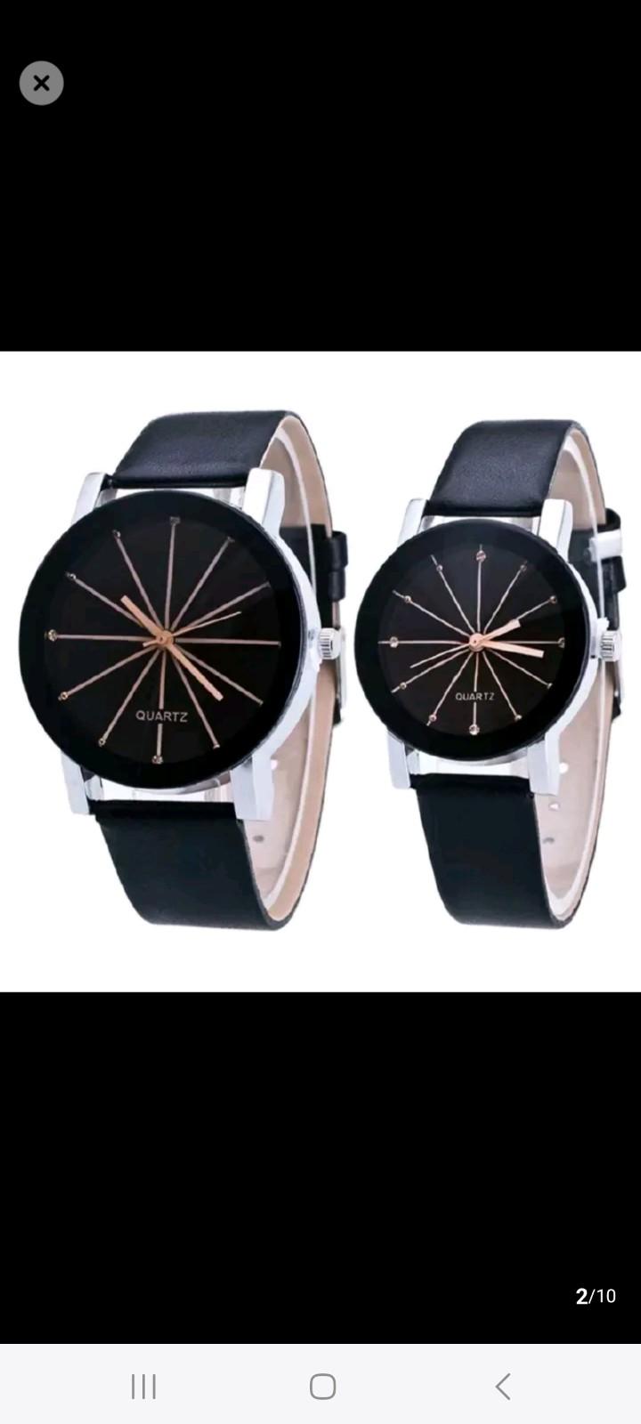 2 pcs/set imported high quality fashion luxury couple wrist watches simple spot meridian ray watch for man and woman leather casual student quartz watches valentines day gift for lovers