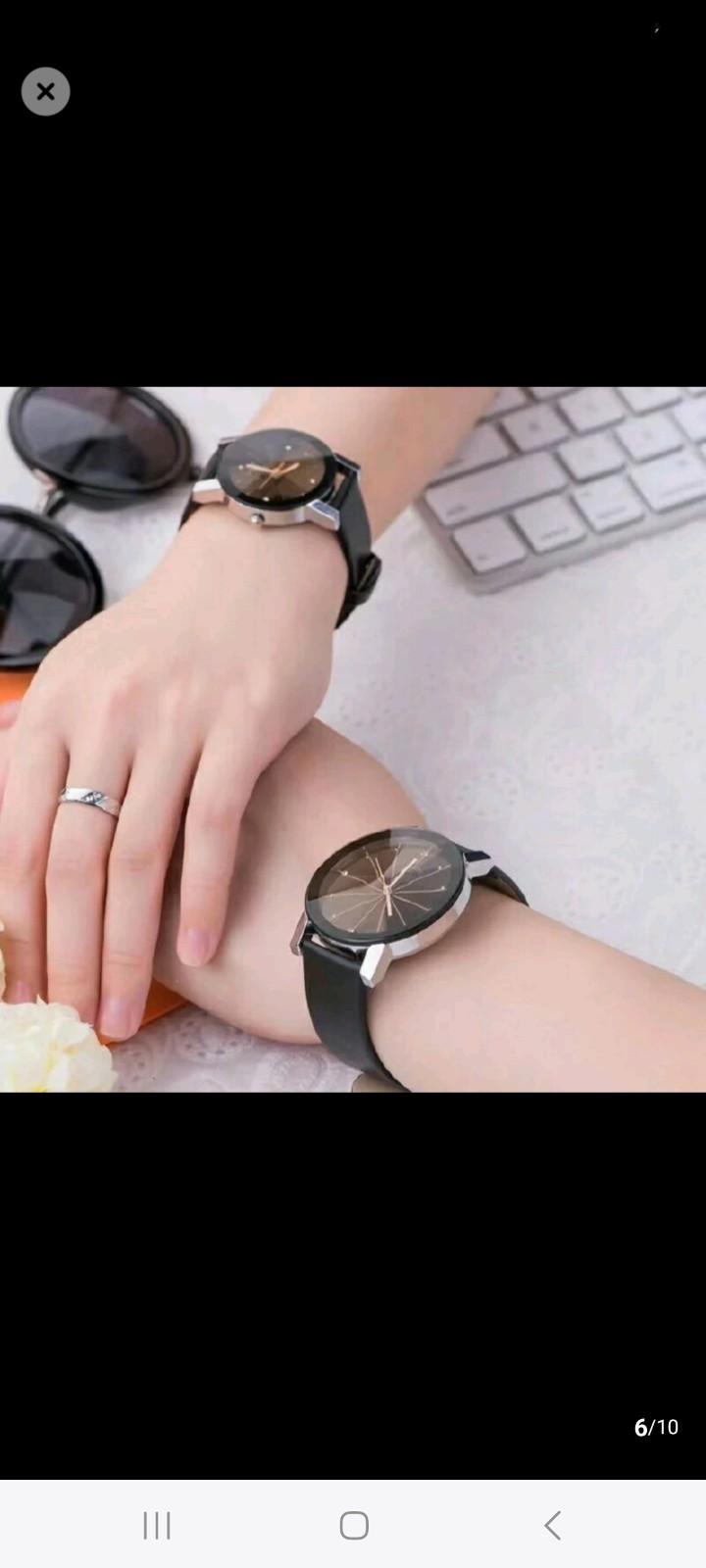 2 pcs/set imported high quality fashion luxury couple wrist watches simple spot meridian ray watch for man and woman leather casual student quartz watches valentines day gift for lovers