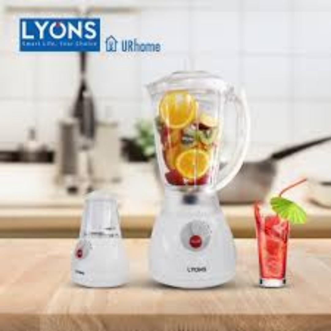 NEW IN!! Lyons FY-Y44 1.5L High-Performance 2-in-1 Blender with Grinder – Powerful Motor, Stainless Steel Blades, Ice Crushing, Smoothie Maker, Nut & Spice Grinder – Ideal for Every Kitchen!
