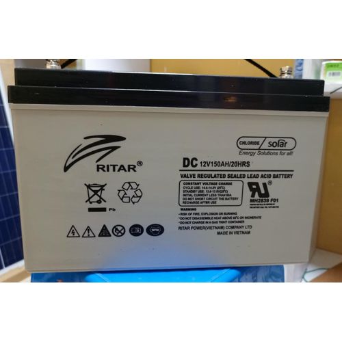 Ritar 150AH Solar Battery Non Maintenance Solar Battery
