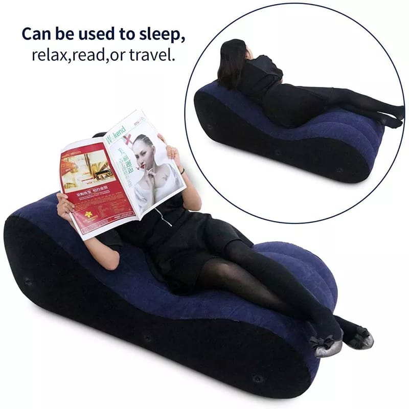 *Inflatable love bed*✨️📌Multi functional Inflatable Couch: Whether it is indoors or outdoors, whether it is reading or sleeping or relaxing with a massage, the air couch is your idea choice.
Ergonomi