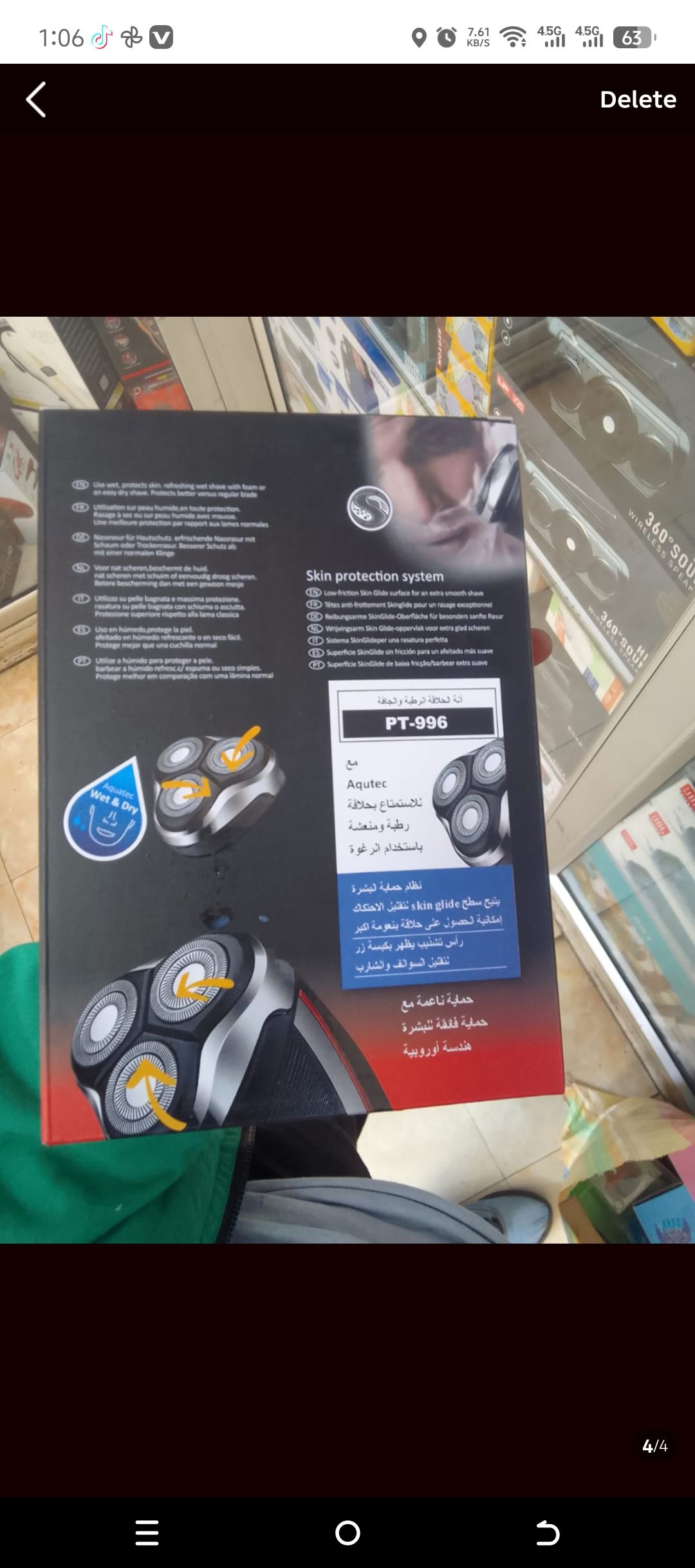 👌NEW ARRIVAL 👌Philips Hair Shaving Smoother Fast Charge And With Trimmer.aqua*touch*clean shave*smooth