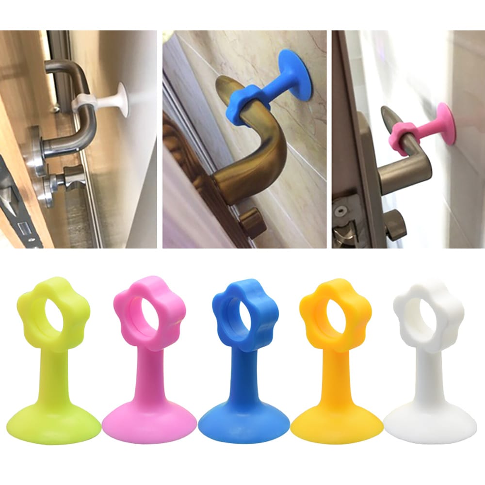 5 pcs Silicone Protector, Door Handle, Anti-collision