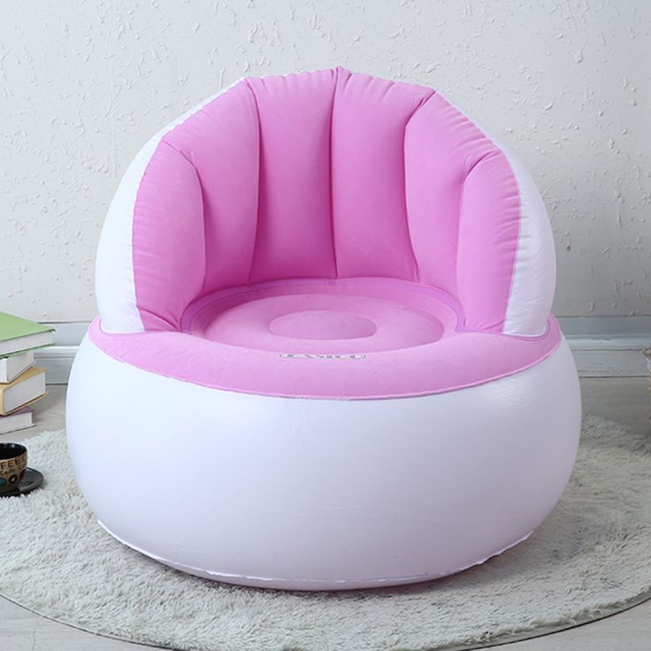Comfortable Chair Pouf with Backrest Kids inflatable chair