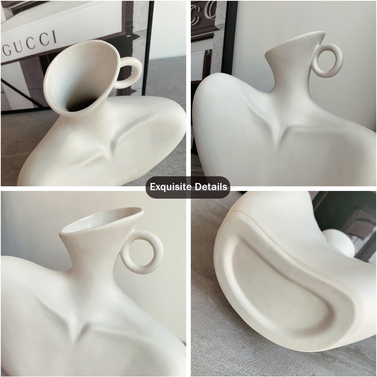 Creative human collarbone ceramic vase