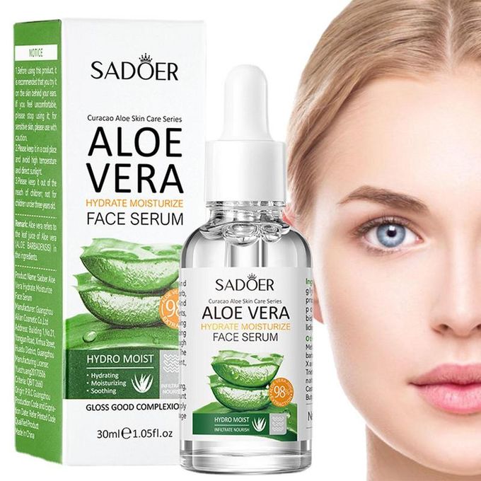 Aloe Vera Face Serum Acne Treatment Hydrating Moisturizing Aloe Serum