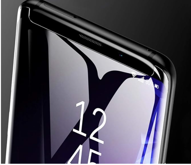 High quality Screen Protector Compatible for Samsung Galaxy S8/S9, Full Edge 3D Curved Tempered Glass Film W/UV Liquid Adhesive Light Installation Kit [Case Friendly]