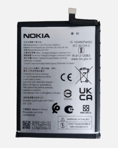 Nokia G21 Replacement Battery 5050mAh Lithium-Ion Battery for Reliable Power, Long-Lasting Performance, and Easy Installation.