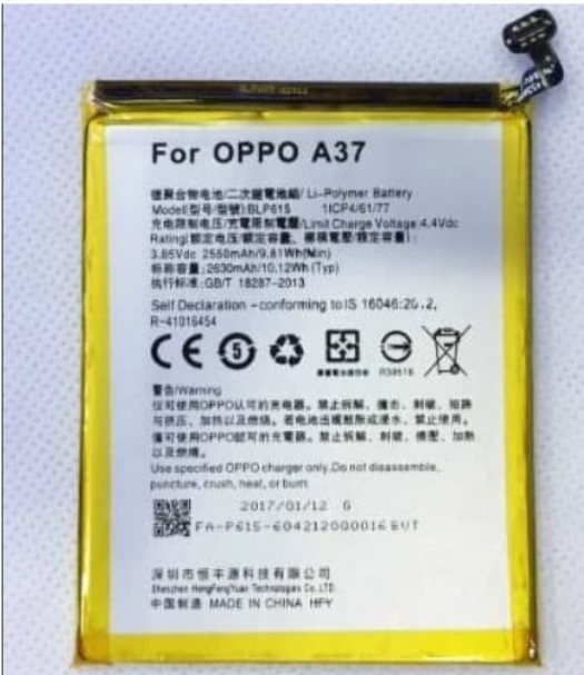 Replacement Battery for Oppo A37 – High-Capacity, Long-Lasting Performance