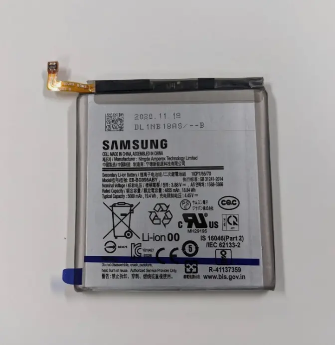 Samsung Galaxy S21 Ultra Original Replacement Battery – Genuine EB-BG998ABY Li-ion Battery for SM-G998B / G998U with Fast Charging Support and Safe Power Management