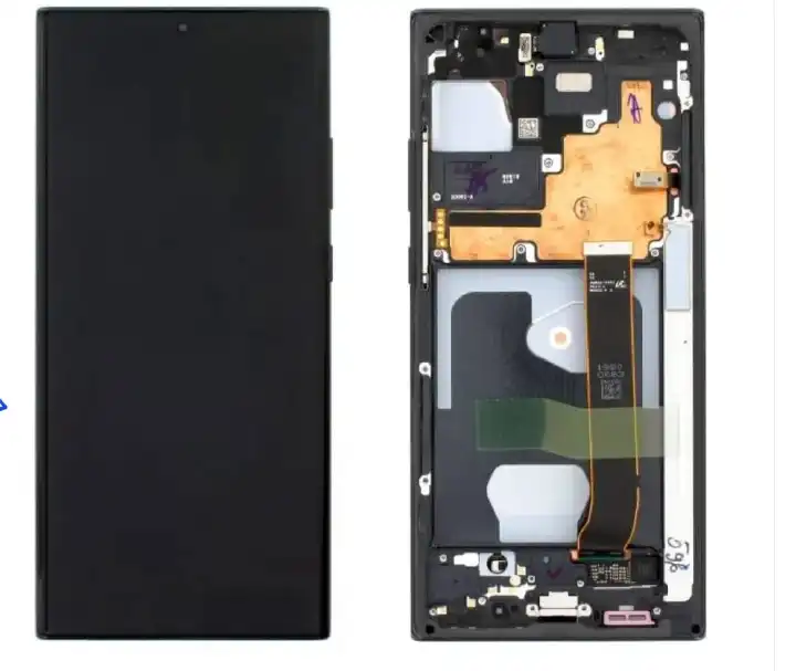 Samsung Galaxy Note 20 ultra  Framed  OLED LCD Screen Display Touch Digitizer Assembly Complete Replacement Screen with Frame