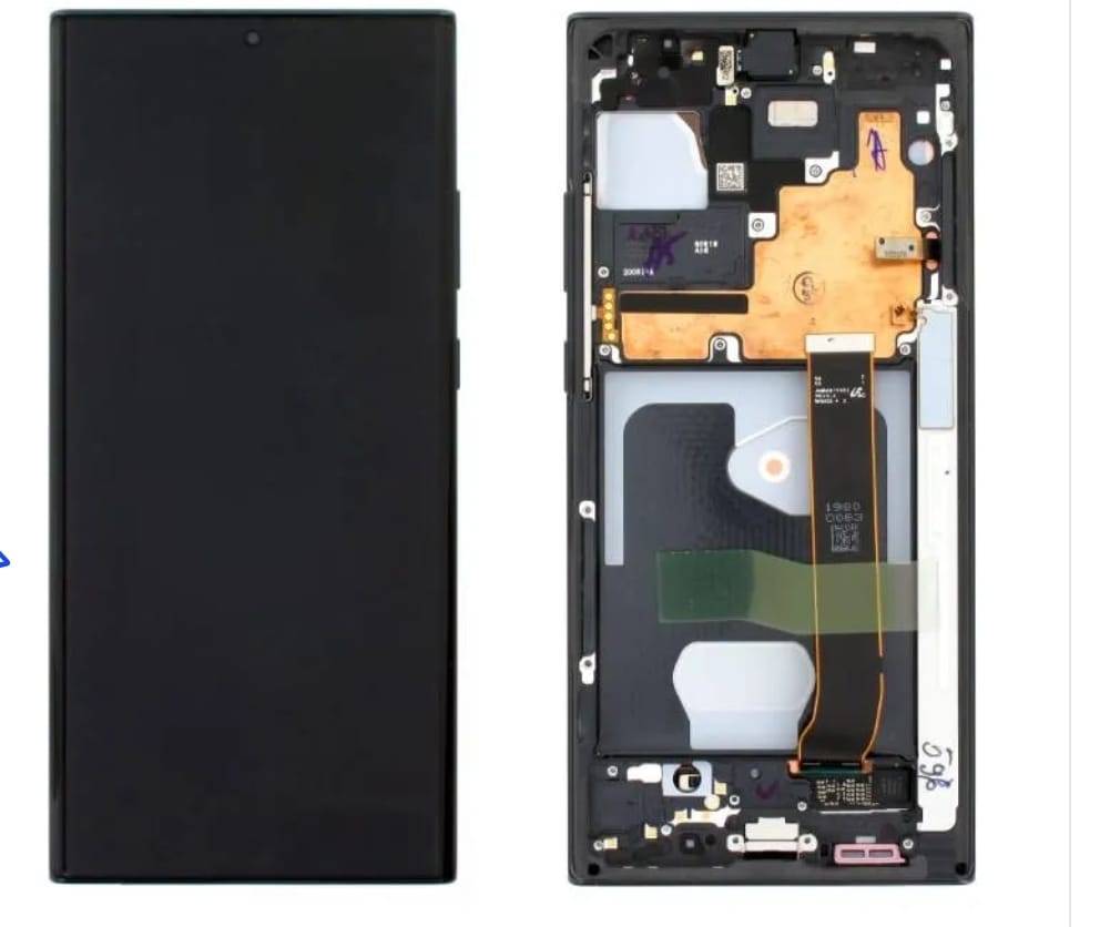 Samsung Galaxy Note 20 ultra  Framed  OLED LCD Screen Display Touch Digitizer Assembly Complete Replacement Screen with Frame