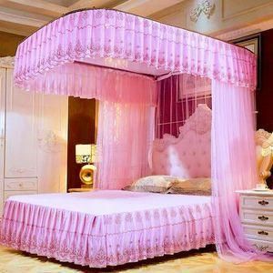 Two Stand Metallic Mosquito Net With Rail (4*6,5*6,6*6)