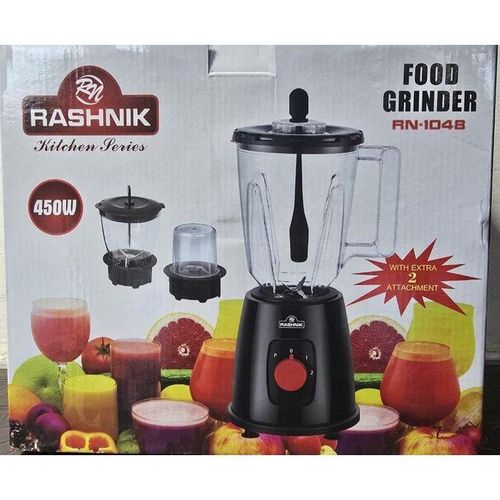 Rashnik 3 IN 1 ELECTRIC BLENDER WITH GRINDER 450 WATTS,1 YEAR WARRANTY