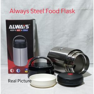 Always 800ml Double Wall Vacuum Insulated Food Flask – Hot & Cold Food Jar