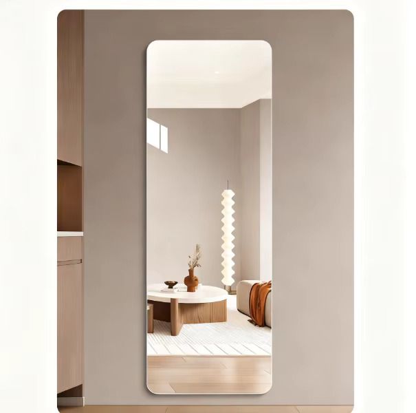 Peel and stick unbreakable wall mirror full length 40x150cm.