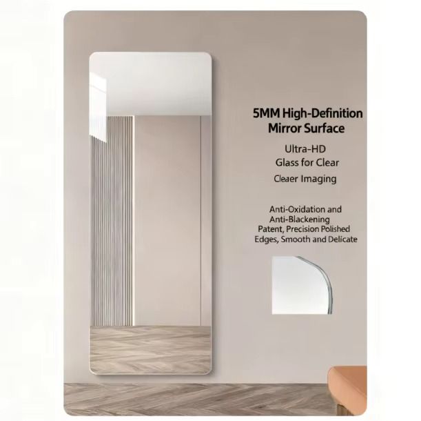 Peel and stick unbreakable wall mirror full length 40x150cm.