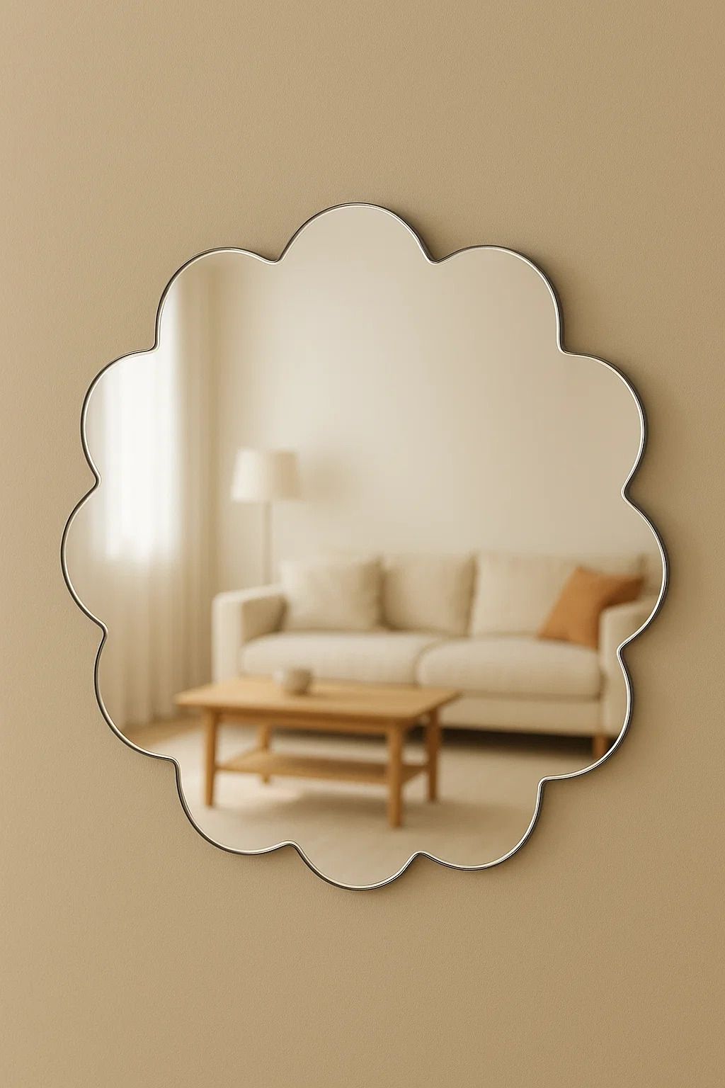 Peel and stick unbreakable wall mirror full length 40x150cm.