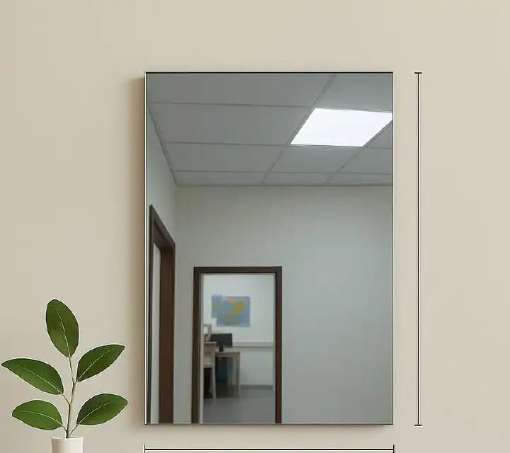 Peel and stick unbreakable wall mirror full length 40x150cm.