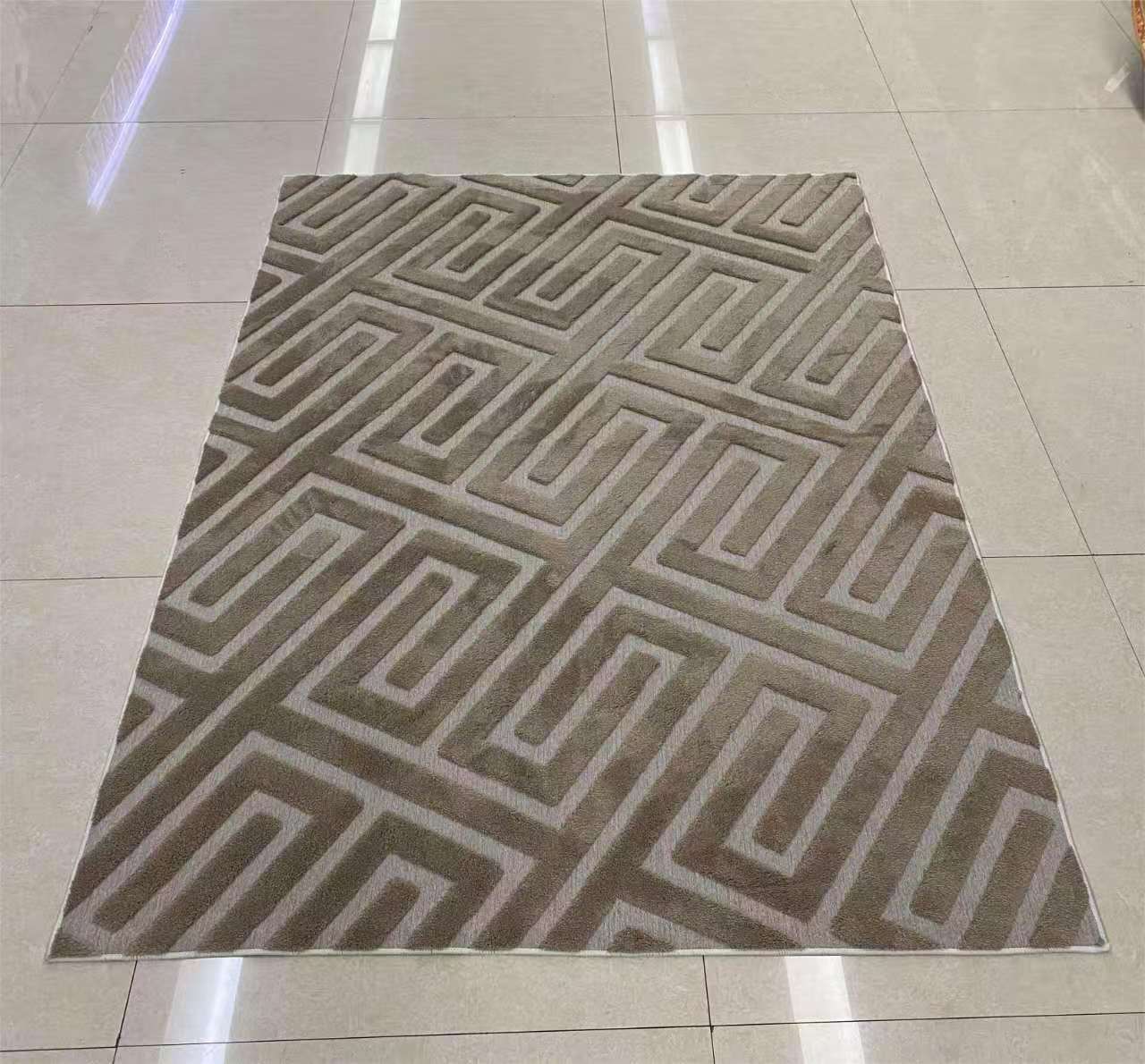 Premium Quality Modern American Carpets  with rubber grips  5*8 size – Geometric Luxury Rugs for Living Room & Office