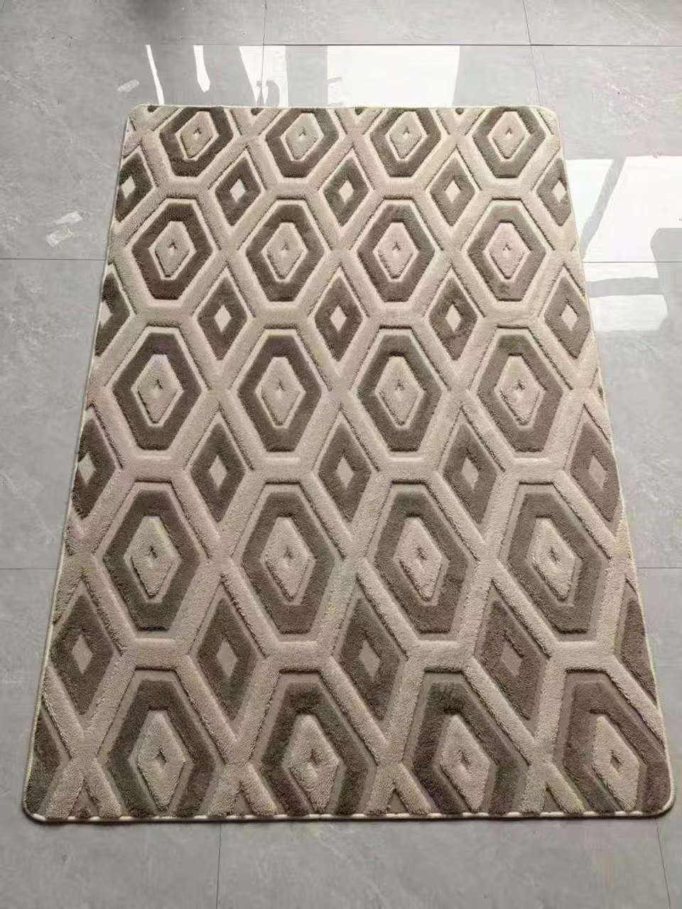 Premium Quality Modern American Carpets  with rubber grips  5*8 size – Geometric Luxury Rugs for Living Room & Office