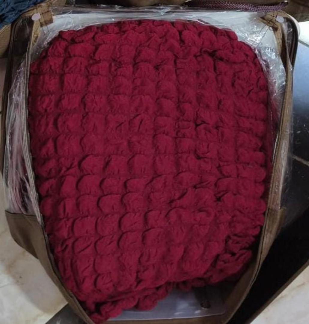 7 Seater Bubble Texture Stretch Sofa Seat Covers 7 Seater Set Elastic Couch Protector Modern Bubble Design 7 Seater Set: (3+2+1+1)