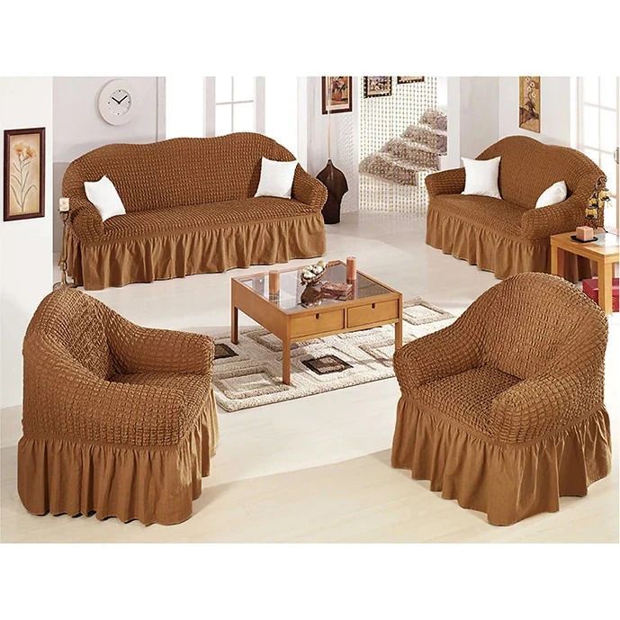 Seat cover Bubble Texture Stretch Sofa Seat Covers Seater Set Elastic Couch Protector Modern Bubble Design 1 Seater Set:-  CHOOSE CORRECT SIZE‼️‼️