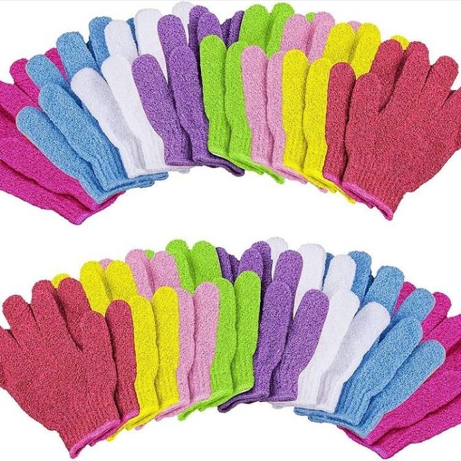 Bathing gloves Back scrubber soft bristle back scrubber and exfoliating bathing gloves for better skin care exfoliating bathing gloves back scrubber for bath shower bathroom use,face wash body wash