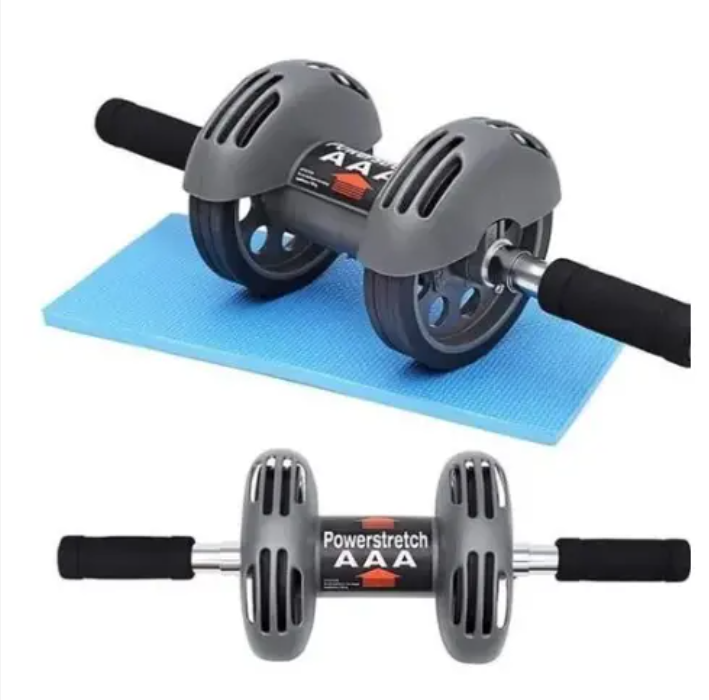 Abs roller power stretch AB Wheel Powerstretch Roller its strong rubber double wheel for stability when exercising Firm and tones abs. Strengthens whole body power stretch Roller arbs roller