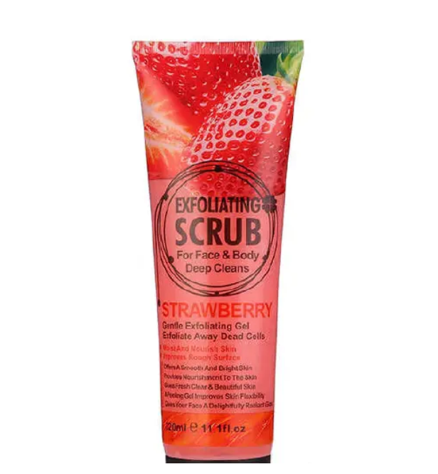 Exfoliating cream Gentle Exfoliating Gel Scrub for Face and Body wash 320ml Honey Strawberry lemon coffee Rice snail olive coconut aloe vera cucumber Exfoliating Deep Cleaning Face & Body