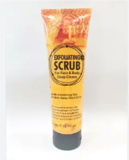 Exfoliating cream Gentle Exfoliating Gel Scrub for Face and Body wash 320ml Honey Strawberry lemon coffee Rice snail olive coconut aloe vera cucumber Exfoliating Deep Cleaning Face & Body