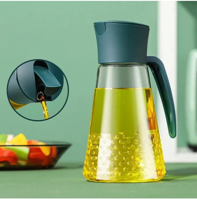 630ml Autoflip Kitchen Oil Jar Bottle.