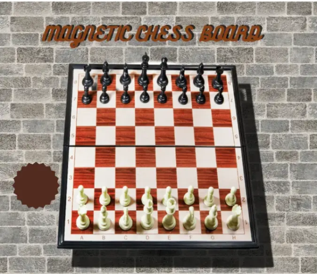 Chess Brains Magnetic Chess Set with Folding Chess Board Educational Toys for Kids and Adults Board Game