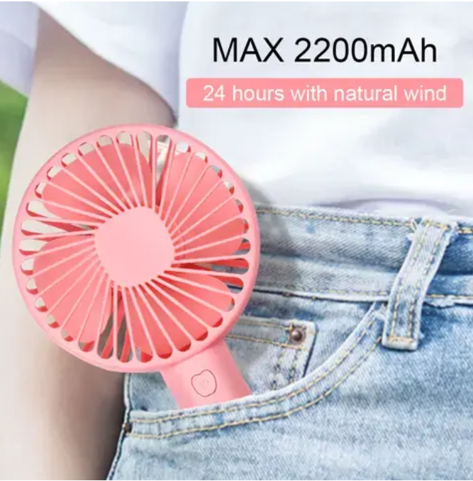 USB rechargeable Handheld fan Mini Hand-held fan fashion Hand held fan portable Mini handy Fan Mini Fan with 3 Speeds