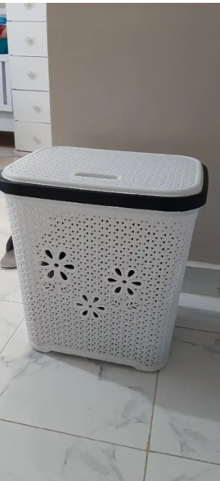 Generic Plastic Laundry Basket With A Lid