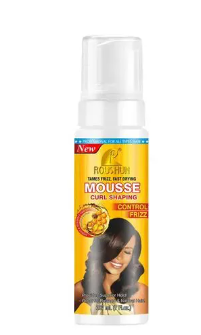 ROUSHUN Mousse Curl Shaping Control Frizz Foam Wrap Set Mousse Define Restore Bounce Curls No Frizz Restore Wig Curls - with Vitamin E Honey Protein Enriched