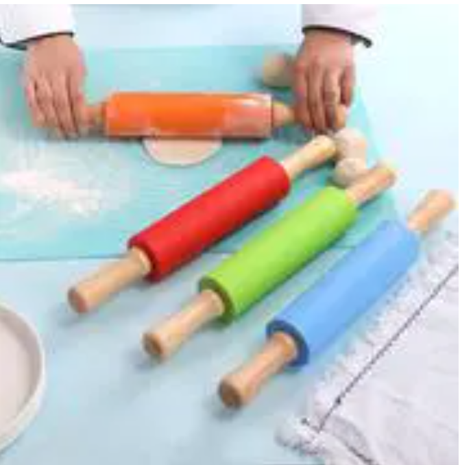 Medium Sized Silicon Rolling Pin Chapati Dough Rolling Pin