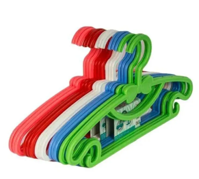 Generic 12/24 pieces Plastic Kids Hangers, Well designed to fit Babies,Toddlers and Teen Clothes