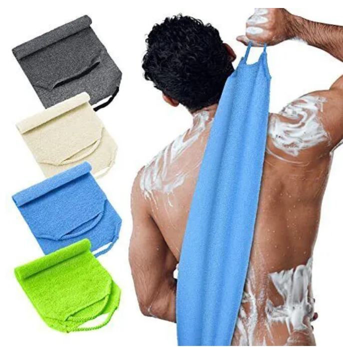 Fashion Nylon Japanese Beauty Skin Bath Wash Cloth Towel Anti-Shrink 1pc Japanese Korean Asian African Exfoliating Bath Washcloth Mitt Scrub For Body Luffa Loofah Premium Viscose Rayon Onsen Towel