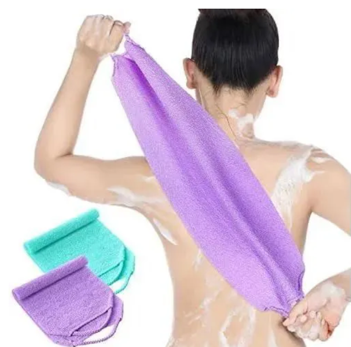Fashion Nylon Japanese Beauty Skin Bath Wash Cloth Towel Anti-Shrink 1pc Japanese Korean Asian African Exfoliating Bath Washcloth Mitt Scrub For Body Luffa Loofah Premium Viscose Rayon Onsen Towel